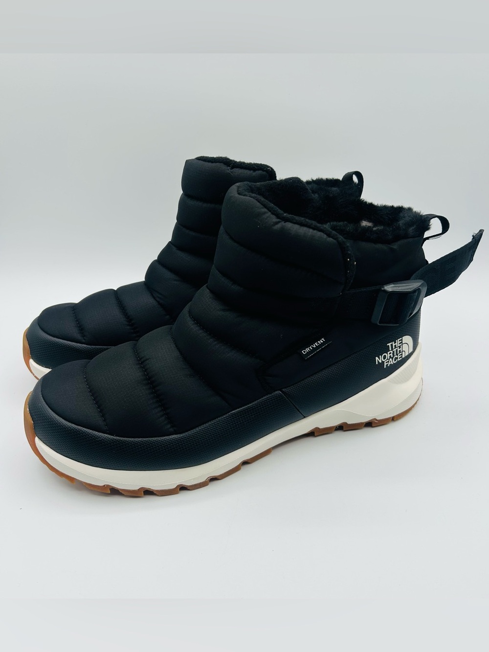 The North Face Thermoball Pull On Black Waterproof Boots Women's Size 11